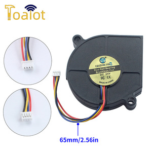 Ventilateur à turbine pour tête d'extrusion Ad 5015, ventilateur de refroidissement à double roulement à billes 24V pour accessoires d'imprimante 3D - Product Image 4