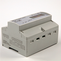 Medidor de Energía Trifásico con Riel DIN, Modbus RS485, 80A, Relé Integrado, Control Remoto, Clase 1.0 de Precisión, Pantalla LCD