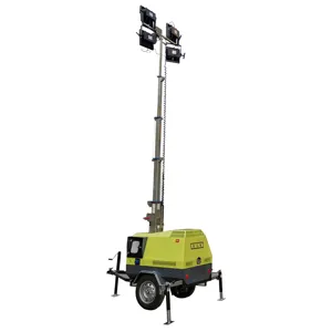 Manual lighting tower with tralier/tower lighting for mining use