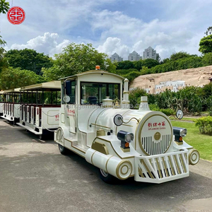 Trenino Turistico Elettrico Senza Binari con Motore Diesel per Parchi Divertimento e Gite Turistiche a Prezzo di Fabbrica - Product Image 1