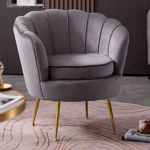 Hot Selling Nordic Gold Velvet Single Sofa Chair with Tufted Feature Luxury Living Room Furniture - Product Image 6