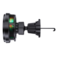 Support de chargeur sans fil magnétique pour voiture en alliage d'aluminium TEC Cooling 25W .2 |   Charge rapide, lumière ambiante RGB pour voitures électriques