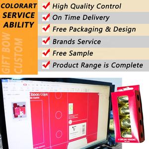 Lazo de Regalo de Polipropileno Floral Holográfico Preimpreso y Ecológico de 5, 8 y 12 Pulgadas para Decoración de Bodas y Navidad - Product Image 6