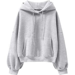 FOXA Womens Oversized Hoodie <b>Lantern</b> Sleeve Fleece Sweatshirt Loose Pullover With Pockets Fall Winter Clothes - Product Image 1