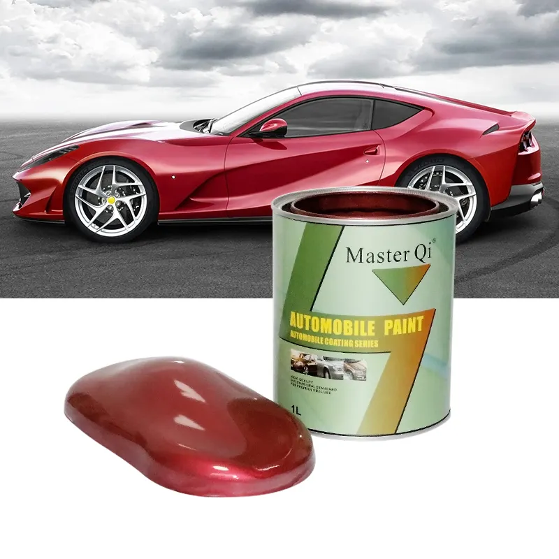 Master Qi Factory Price 1k Silver Car Paint Color Metallic Silver Acrylic Scratch Remover Cars Paints with Mixing System