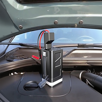 Tomavor Démarreur de Voiture 4-en-1 avec Batterie Externe 10000 mAh, Compresseur d'Air 150 PSI, Pompe à Pneus et Chargeur Portable