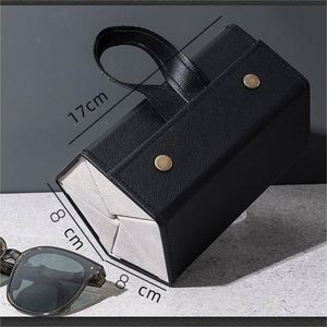 High Quality Pu Leather Hanging Boxes Foldable Jewelry Glasses Accessory <b>Storage</b> <b>Box</b> - Product Image 4