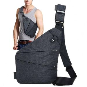 Sac de poitrine BSCI pour homme, grande capacité, sac bandoulière décontracté - Product Image 1