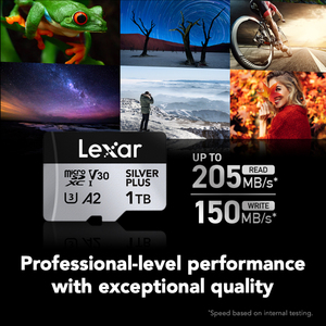 Tarjeta de Memoria TF Profesional Silver Plus de 1 TB, 512 GB, 256 GB, 128 GB, 64 GB, Clase 10, U3, 4K, Velocidad de hasta 205 MB/s para Cámara - Product Image 3