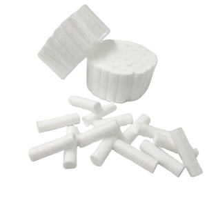 Uso medico monouso del rotolo Non sterile della lana di cotone dentale dell'ospedale dei materiali di consumo <span class=keywords><strong>10mm</strong></span> X 3.8cm, 8mm X 3.8mm con la marca dell'oem - Product Image 1