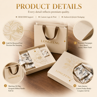Scatola Regalo per Sciarpa di Alta Gamma in Materiali Riciclati, Divisorio Floreale con Foglia d'Oro, Corda Intrecciata, Laminazione Opaca, Confezione Personalizzabile