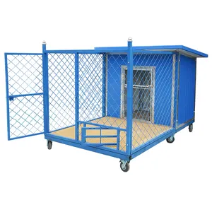 Good Quality Best Chinese Supplier Black Metal Cage Low MOQ Safe Clear Cage dog kennels with quick drain