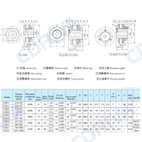 Accouplement de limitation de couple réglable Cdriva OEM avec protection contre les surcharges pour entraînement industriel