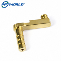 Bras oscillant en aluminium et bronze usiné CNC sur mesure, pièces OEM à axe bandé, brillantes et résistantes à l'usure, directement de l'usine