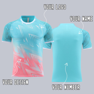 Voorraad 2526 Nieuwe Trui Top Voetbal Trainingspak Sneldrogende Digitale Print Ronde Hals Aangepaste Teamnaam/Nummer Voor Individuen - Product Image 2