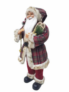 Figurine de Noël artisanale traditionnelle de 90 cm, Père Noël debout, décoration intérieure, poupée, cadeaux de Noël, vente en gros d'usine - Product Image 3