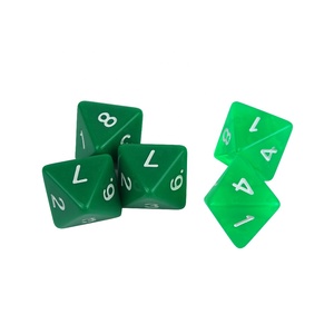 Hot <span class=keywords><strong>Sale</strong></span> D8 Seite polyed rische Würfel Nummer 1-8 scharfkantige transparente oder undurchsichtige Farben benutzer definierte Logo für Dnd Würfel Zubehör Casino - Product Image 3