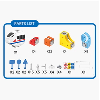 80 pièces de jouets de voitures sur rail magnétique pour enfants, ensemble de circuits de course flexibles, assemblage DIY, piste de course électrique à grande vitesse, train orbital pour les enfants de 6 ans et plus
