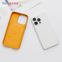 Minibook Personnalisable En Relief Logo Magnétique En Cuir Téléphone étui pour iphone 13 14 Pro Max En Gros Antichoc Sans Fil De Charge