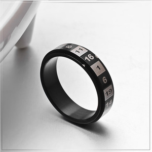 Anillo Giratorio Artístico Retro Unisex Yunnique, Báscula Digital de Siete Colores, Personalizado, de Precisión, de Acero Inoxidable, Antiestrés y Divertido - Product Image 4