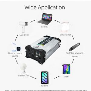 Nieuwe 750W Hoog Vermogen 12 Volt Naar 110V 220 Volt Pure Sinus Omvormer Outdoor Power Lifepo4 Accu Omvormer Voor Kamperen Thuis - Product Image 6