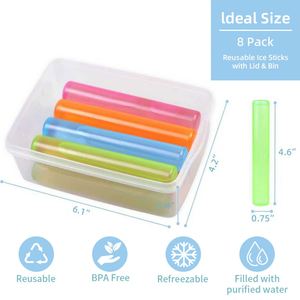 SANJIN Bâtonnets de Glace Colorés pour Refroidissement de Bouteilles d'Insuline et de Boissons, Idéaux pour les Voyages en Extérieur – Vente Chaude - Product Image 3