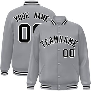 Veste de baseball universitaire personnalisée, veste de baseball pour homme, unisexe, tissu PU, style preppy d'automne, nom et numéro de l'équipe brodés - Product Image 1