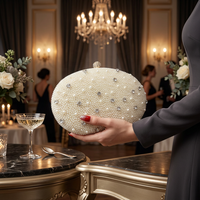 Sac de soirée vintage en perles pour femme, collection été 2026, sacs à main perlés en forme de coquillage, sac à chaîne, sac de fête années 20, sac de soirée en perles artificielles