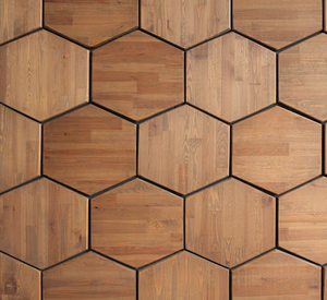 Azulejos de Pared de Madera Geométricos 3D (Hexagonales / Cuadrados) - Product Image 4