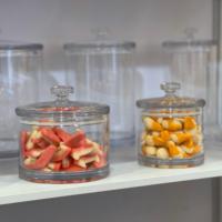 Ecobox - Petits contenants ronds pour aliments en vrac, avec joint d'étanchéité, pour le stockage des bonbons
