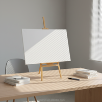Toiles tendues de grande taille 80X120CM pour la peinture, 100% coton, triple apprêt, toile noire vierge, cadre, panneau de toile pour la peinture
