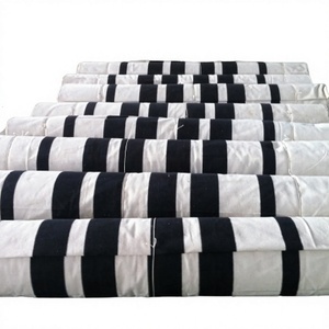Rollos de Tela de Lona con Rayas Blancas y Negras de Diseño de Medio Oriente para Tiendas de Campaña, Tela de Lona Árabe de 18-24 OZ para Acampar en el Desierto al Aire Libre - Product Image 1