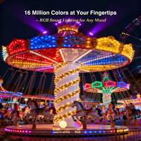 Éclairage d'attraction RVB 24V, projecteur LED étanche IP68, éclairage LED cabochon de qualité supérieure pour manèges et fêtes foraines
