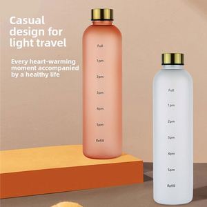 Botella de Agua de Plástico Tritan de 32 oz con Marcador de Tiempo, Botella Motivacional con Indicador de Hora - Product Image 3