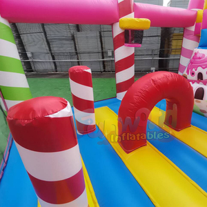 Castillo inflable comercial para niños, mundo de dulces, con tobogán, hupfburg inflable, brincolín para exteriores para fiestas - Product Image 5