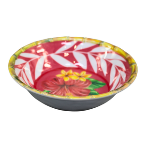 Juego de Vajilla de Melamina con Diseño de Hojas de <span class=keywords><strong>Palma</strong></span> Tropicales, Plato y Tazón Rojos y Verdes de Verano, Venta al por Mayor Directa de Fábrica - Product Image 5