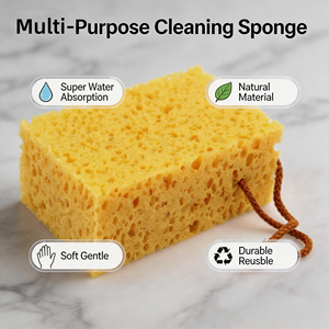 Bloc d'éponge compressée grand format en nid d'abeille pour lavage de <span class=keywords><strong>voiture</strong></span>, <span class=keywords><strong>nettoyage</strong></span> et essuyage, avec sangle de maintien, prix de gros - Product Image 4