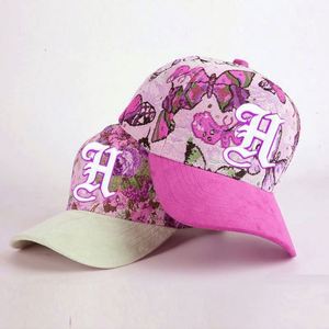 หมวกเบสบอลปักโลโก้ตามสั่ง แฟชั่นทันสมัย ผ้าทั่วไป พิมพ์ลายดิจิทัล ลายดอกไม้สไตล์วินเทจ - Product Image 2