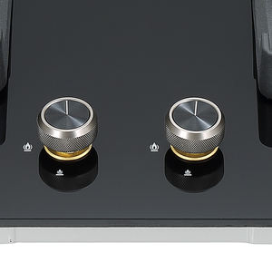 लक्जरी ब्लैक टेम्पर्ड ग्लास बिल्ट-इन 2 बर्नर गैस कुकटॉप के साथ घरेलू रसोई के लिए - Product Image 5