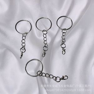 Llavero de hierro con cadena redonda y cierre de mosquetón para accesorios de llaves - Product Image 3
