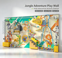 Pared de tuberías acrílicas STEM con luz LED, juego educativo interactivo para niños, diseño personalizado
