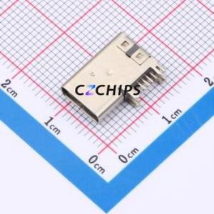 GT-USB-7036A USB Connector Through hole Component (THT) Connector Type-C USB 2.0 Female Side Insert - Product Image 1