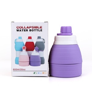 Botella Deportiva Plegable de Silicona de Grado Alimenticio de 600 ml, Suave, Plegable, a Prueba de Fugas, Ecológica, Portátil - Product Image 3