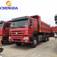 Camions à benne basculante HOWO 375 400 chevaux d'occasion 6*4 Euro 2 Camion à benne basculante SinoTruck en bon état avec 10 roues à vendre