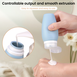 2/3 oz Silicone <b>Hand</b> Sanitizer Travel Size Bottle <b>Refillable</b> Toiletry Container Mini Portable Reusable Squeeze Liquid <b>Soap</b> Tubes - Product Image 5