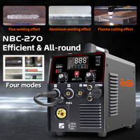 Machine à Souder Portable en Aluminium Multifonctionnelle FLUX/MAG TIG 5 en 1 Multi-Soudeuse Découpeur Plasma MIG TIG MMA Avec Compresseur d'Air