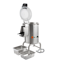 Machine à éplucher les pommes de terre automatique de haute qualité, neuve, de qualité commerciale, 18L, en acier inoxydable 304, pour usage en restaurant