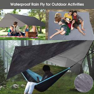 Nouvel arrivage de tente <span class=keywords><strong>hamac</strong></span> de camping en plein air portable avec bâche de pluie et <span class=keywords><strong>moustiquaire</strong></span> simple ou double sangles d'arbre durables - Product Image 4