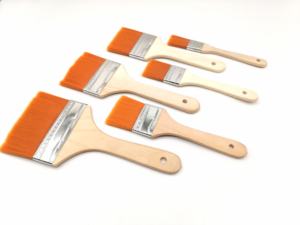 Rodillo de pintura de pared de banda plana Industrial DIY de alta calidad cerdas de madera logotipo personalizable filamento TCP pegamento epoxi pintura OEM - Product Image 6