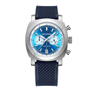 Reloj de Pulsera Cronógrafo Retro Premium con Movimiento Seiko VK64 y Correa de Fluororubber para Uso Empresarial y Deportivo - Product Image 5